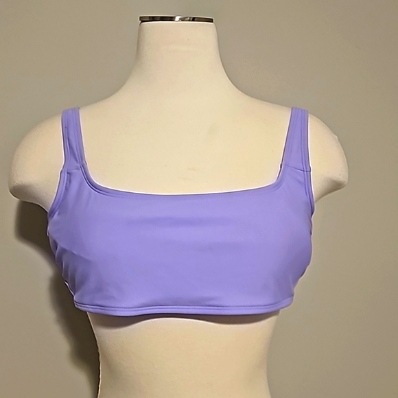 XHILARATION Lavendar Bikini top only Size X-Large VGUC Back closure Adj. Straps - Picture 1 of 10